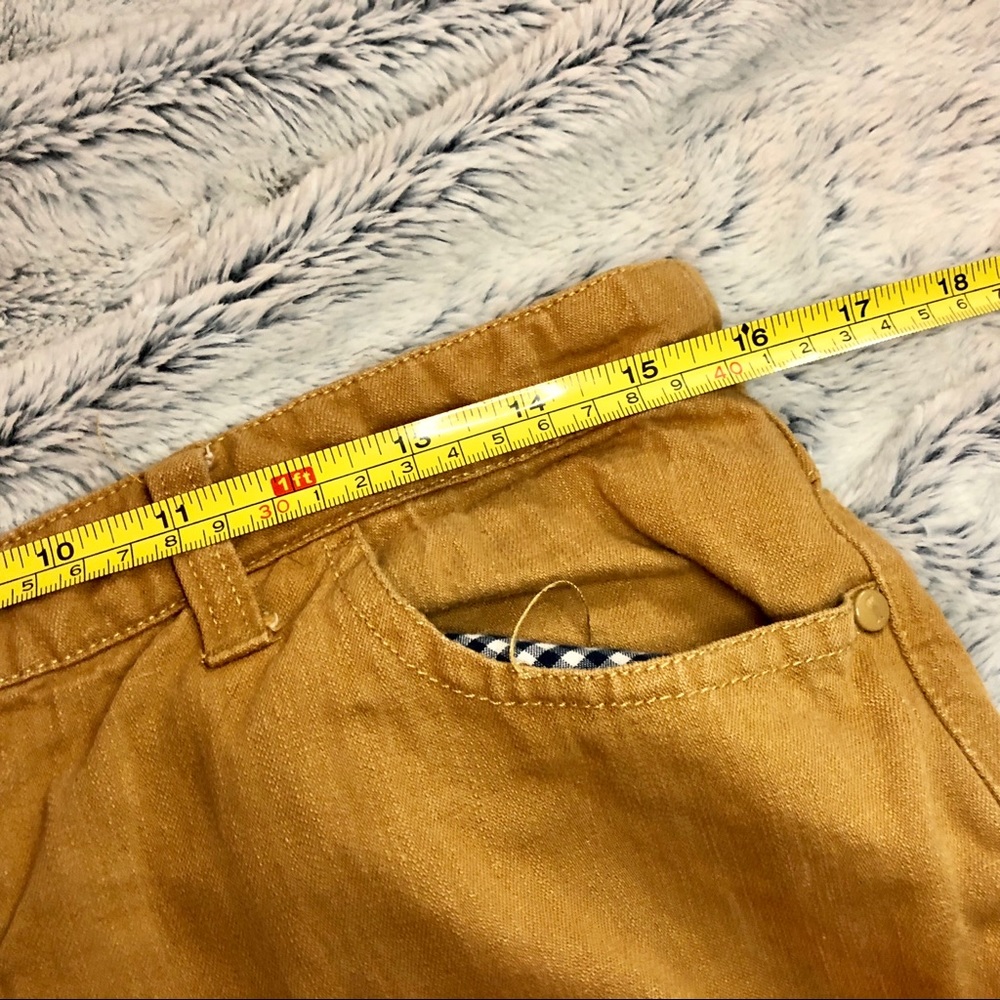 Pilcro Mustard Crop Jeans - Picture 3 of 5
